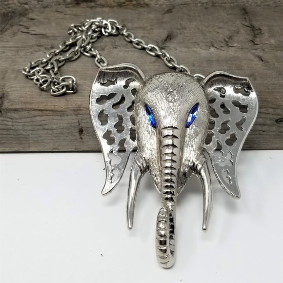 Celebrity Jewelry - Jumbo Vintage Celebrity Elephant Necklace